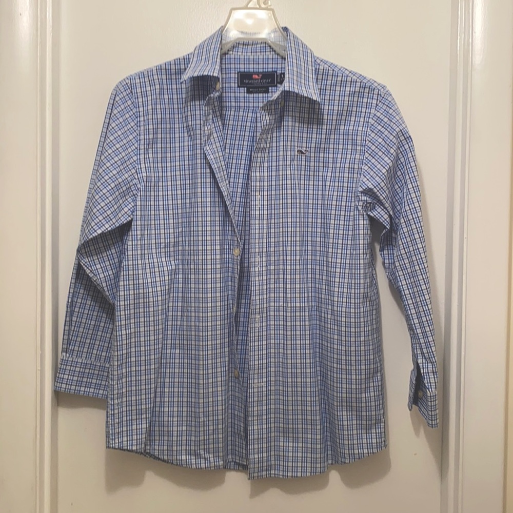 Vineyard Vines Whale Dress Shirt,Boys S (8-10)